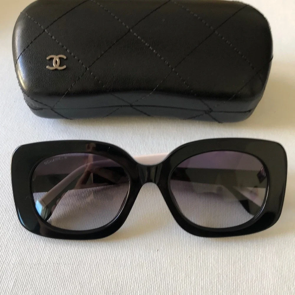 Chanel Black Oversized Square Women's sunglasses CH5563B